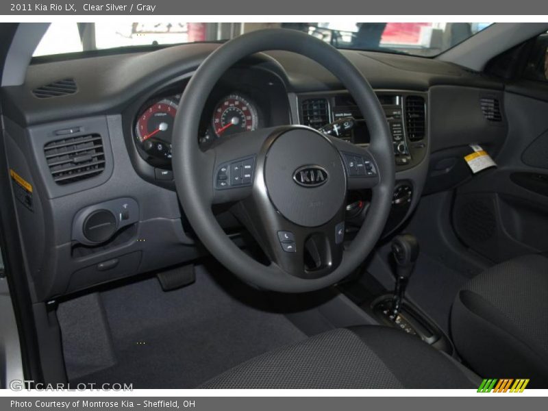 Clear Silver / Gray 2011 Kia Rio LX