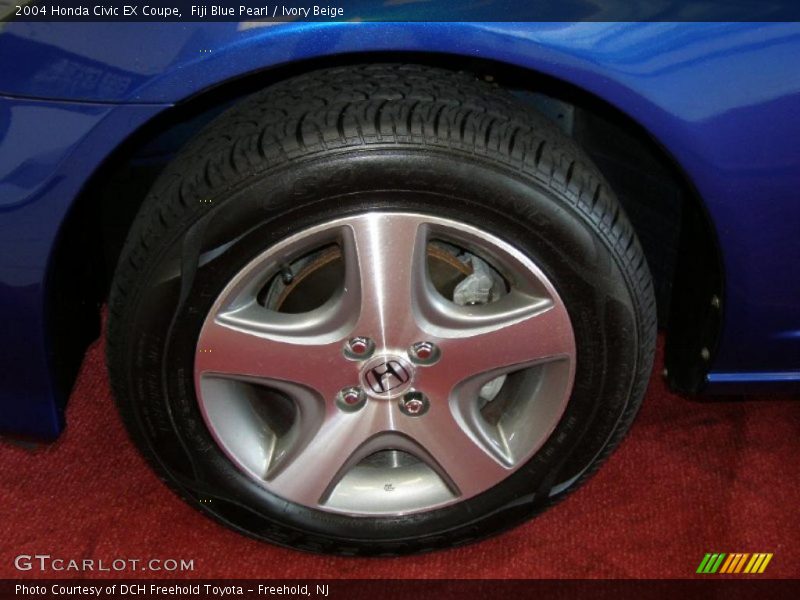 Fiji Blue Pearl / Ivory Beige 2004 Honda Civic EX Coupe
