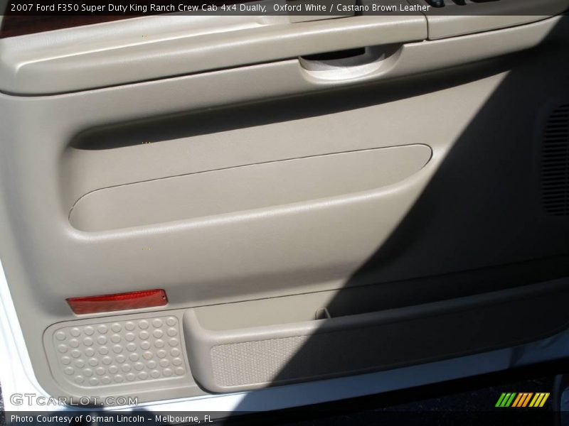 Oxford White / Castano Brown Leather 2007 Ford F350 Super Duty King Ranch Crew Cab 4x4 Dually