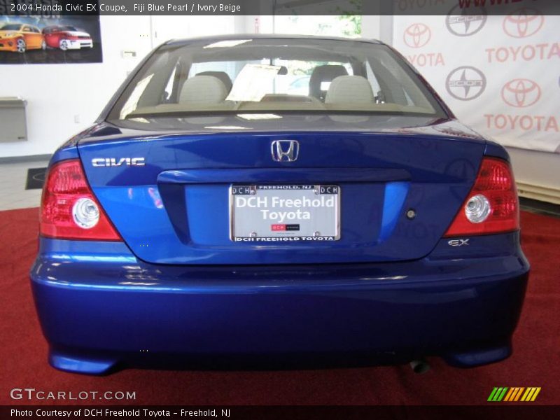 Fiji Blue Pearl / Ivory Beige 2004 Honda Civic EX Coupe