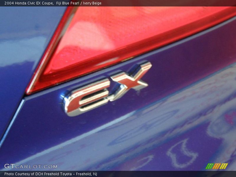 Fiji Blue Pearl / Ivory Beige 2004 Honda Civic EX Coupe