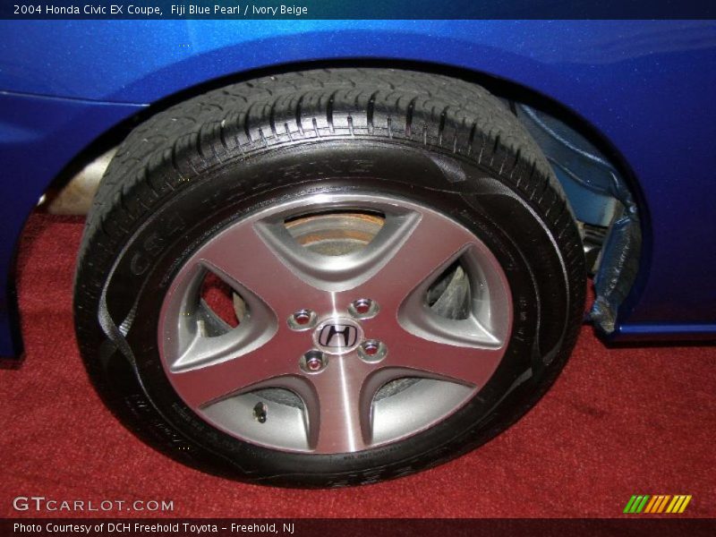 Fiji Blue Pearl / Ivory Beige 2004 Honda Civic EX Coupe