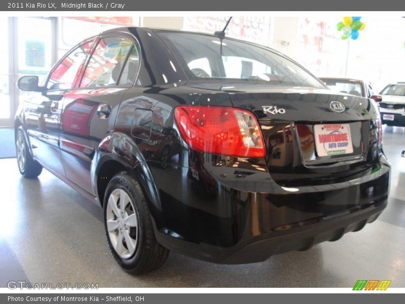 Midnight Black / Gray 2011 Kia Rio LX