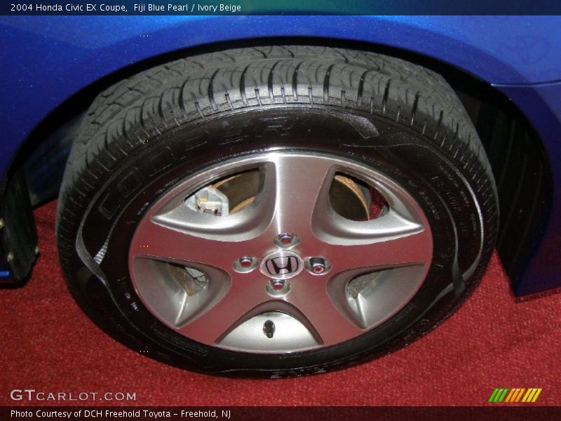 Fiji Blue Pearl / Ivory Beige 2004 Honda Civic EX Coupe