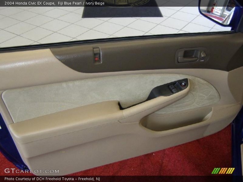 Fiji Blue Pearl / Ivory Beige 2004 Honda Civic EX Coupe