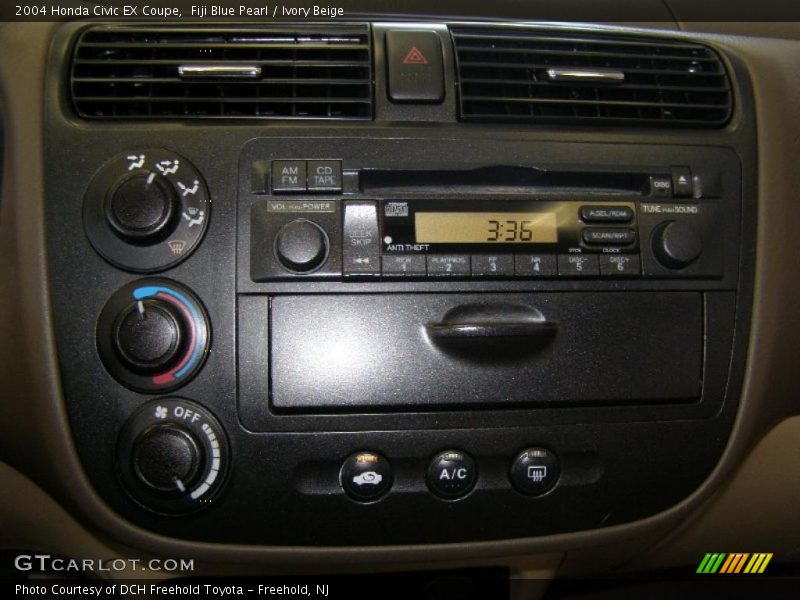 Fiji Blue Pearl / Ivory Beige 2004 Honda Civic EX Coupe