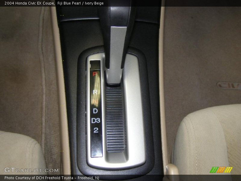 Fiji Blue Pearl / Ivory Beige 2004 Honda Civic EX Coupe