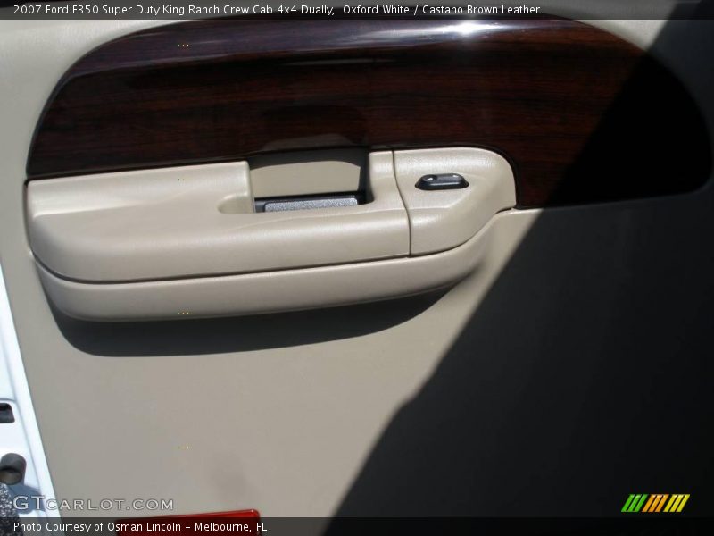 Oxford White / Castano Brown Leather 2007 Ford F350 Super Duty King Ranch Crew Cab 4x4 Dually