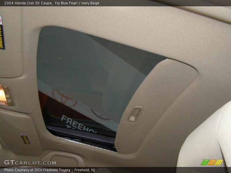 Fiji Blue Pearl / Ivory Beige 2004 Honda Civic EX Coupe