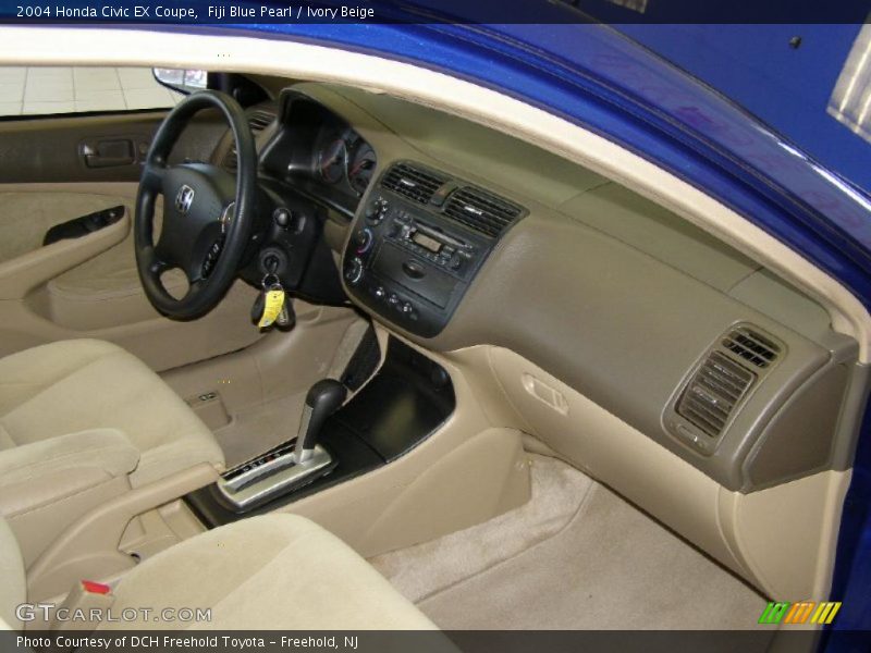 Fiji Blue Pearl / Ivory Beige 2004 Honda Civic EX Coupe