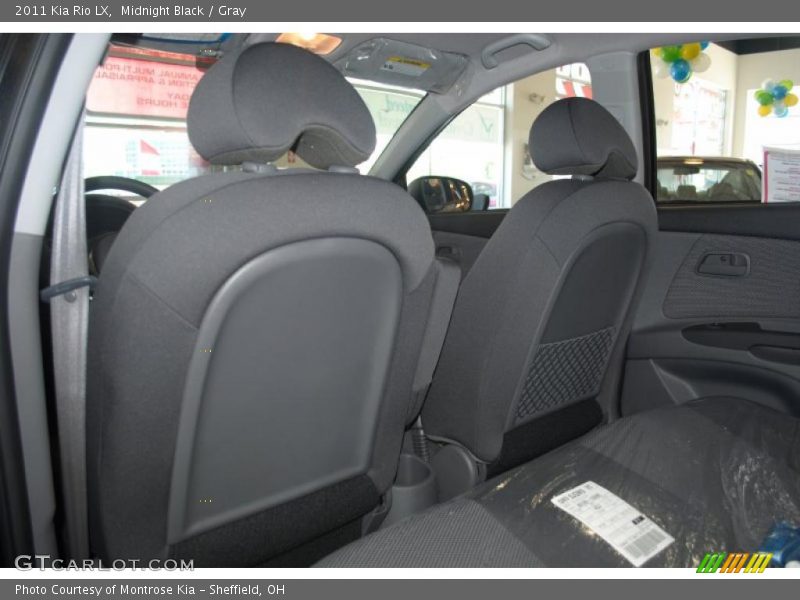 Midnight Black / Gray 2011 Kia Rio LX