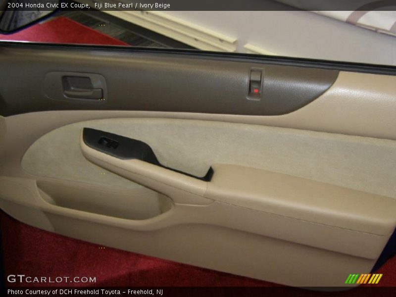 Fiji Blue Pearl / Ivory Beige 2004 Honda Civic EX Coupe