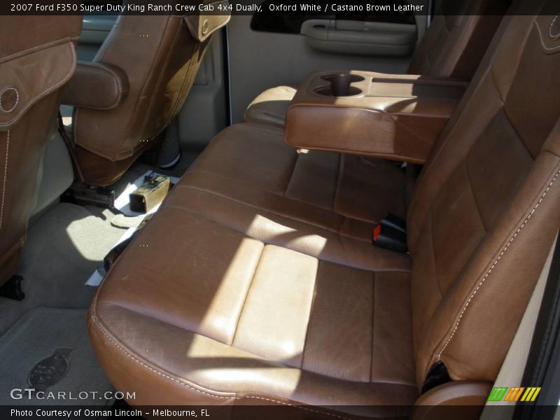 Oxford White / Castano Brown Leather 2007 Ford F350 Super Duty King Ranch Crew Cab 4x4 Dually
