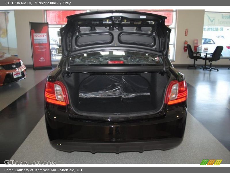 Midnight Black / Gray 2011 Kia Rio LX