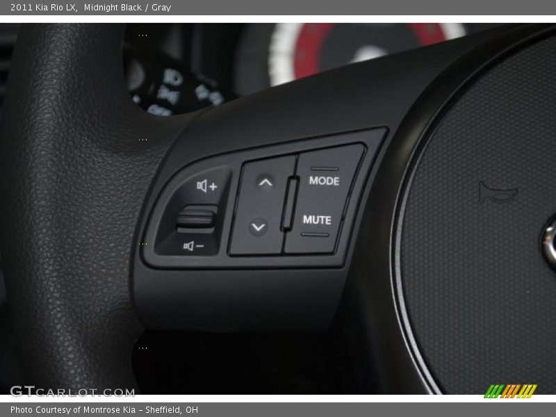 Midnight Black / Gray 2011 Kia Rio LX