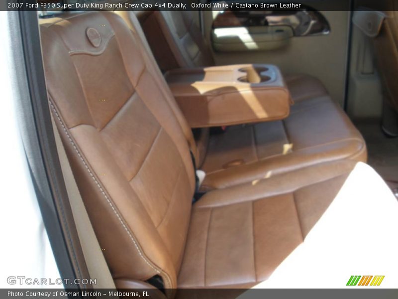 Oxford White / Castano Brown Leather 2007 Ford F350 Super Duty King Ranch Crew Cab 4x4 Dually