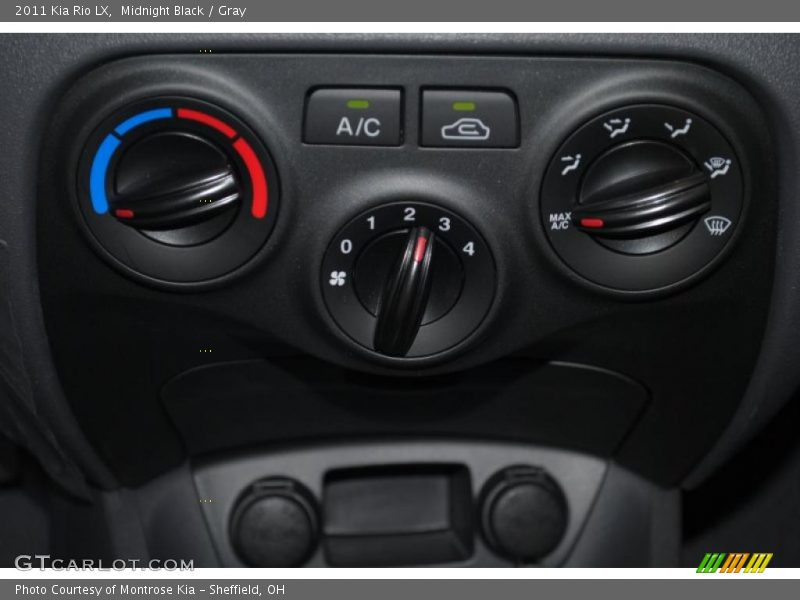 Midnight Black / Gray 2011 Kia Rio LX