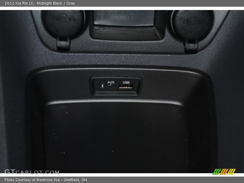 Midnight Black / Gray 2011 Kia Rio LX