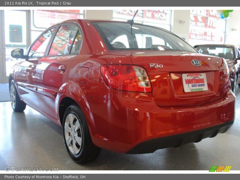 Tropical Red / Gray 2011 Kia Rio LX