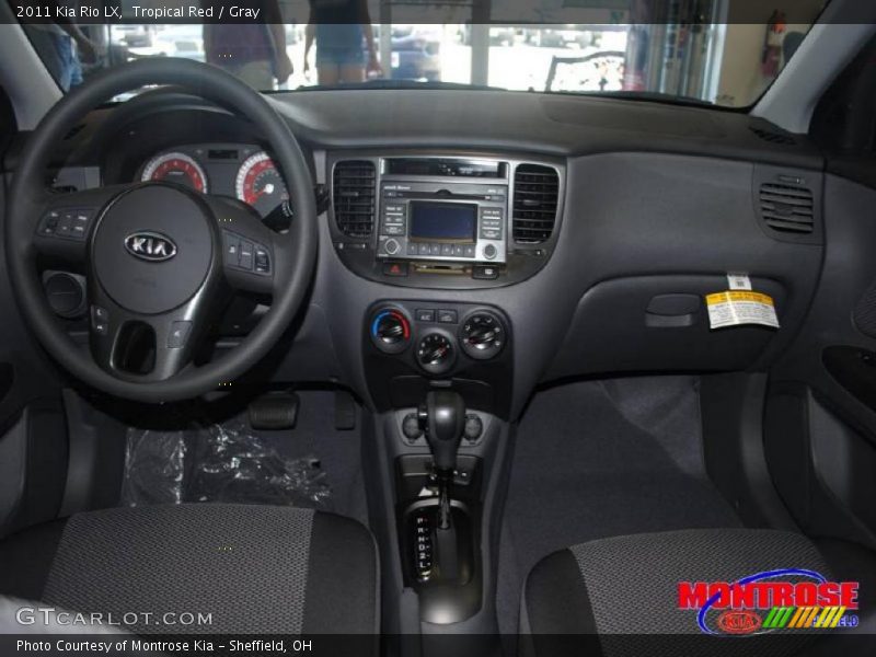 Tropical Red / Gray 2011 Kia Rio LX