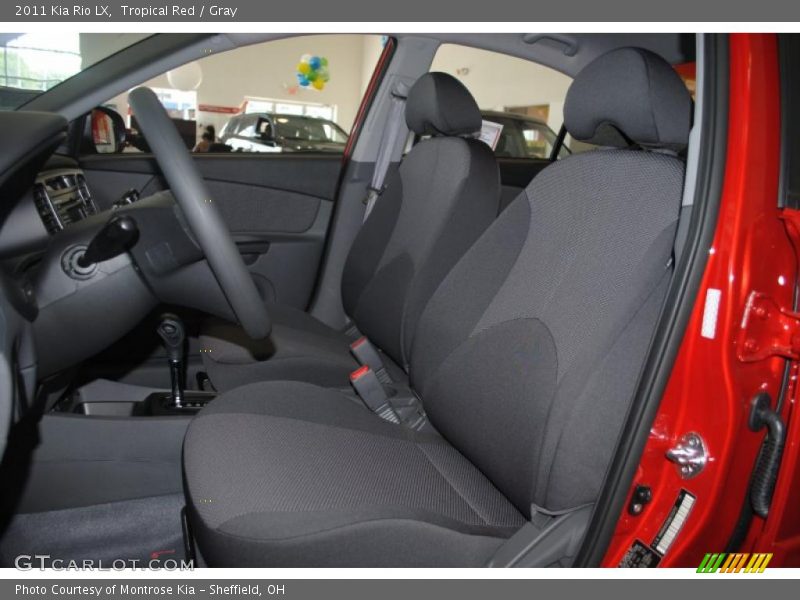 Tropical Red / Gray 2011 Kia Rio LX