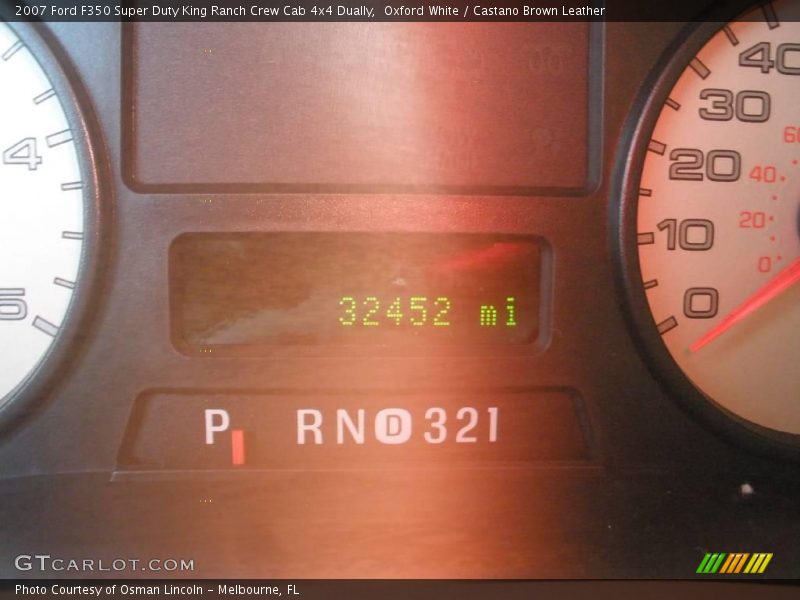 Oxford White / Castano Brown Leather 2007 Ford F350 Super Duty King Ranch Crew Cab 4x4 Dually