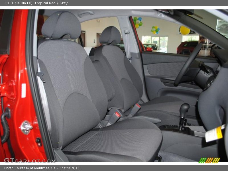 Tropical Red / Gray 2011 Kia Rio LX