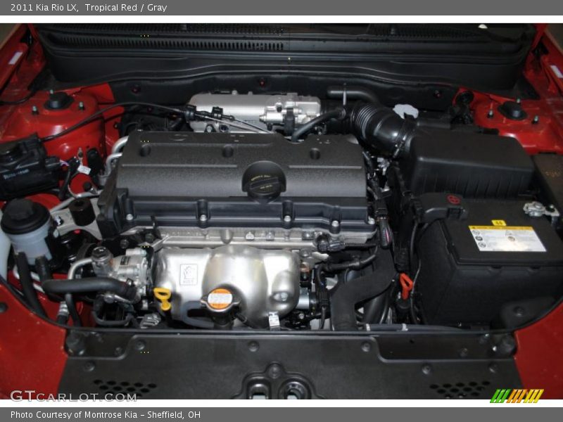 Tropical Red / Gray 2011 Kia Rio LX