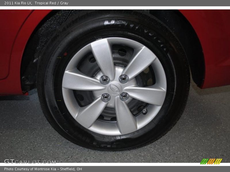 Tropical Red / Gray 2011 Kia Rio LX