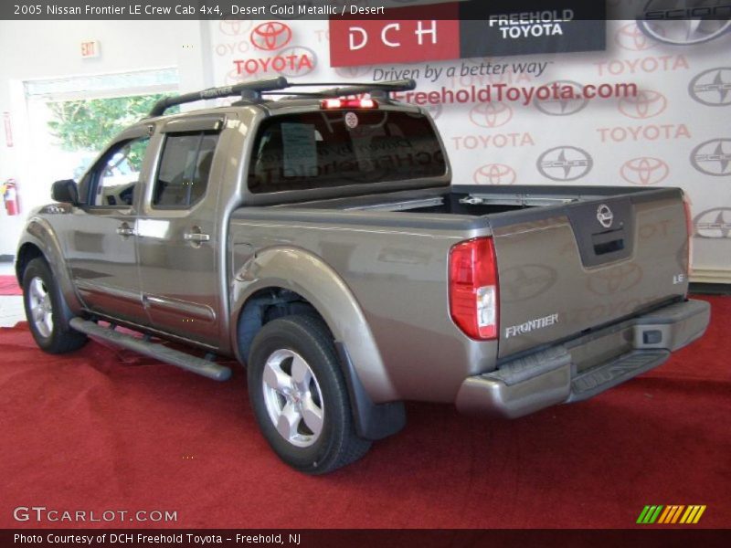 Desert Gold Metallic / Desert 2005 Nissan Frontier LE Crew Cab 4x4