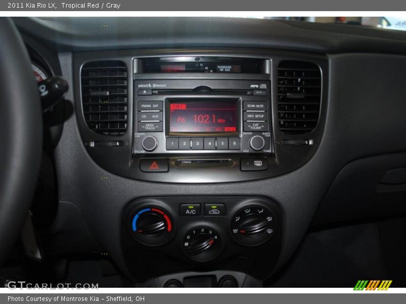 Tropical Red / Gray 2011 Kia Rio LX
