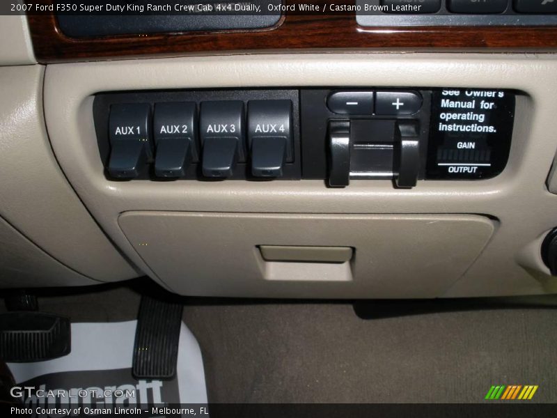 Oxford White / Castano Brown Leather 2007 Ford F350 Super Duty King Ranch Crew Cab 4x4 Dually