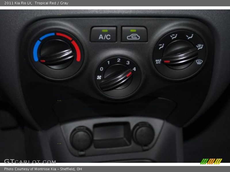 Tropical Red / Gray 2011 Kia Rio LX