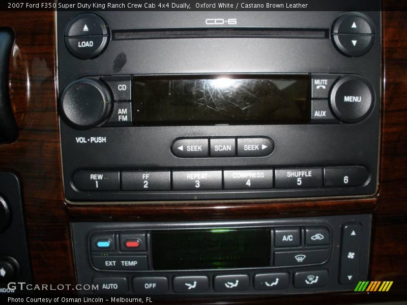 Oxford White / Castano Brown Leather 2007 Ford F350 Super Duty King Ranch Crew Cab 4x4 Dually