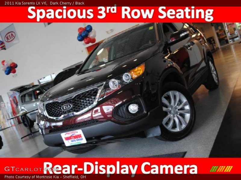 Dark Cherry / Black 2011 Kia Sorento LX V6