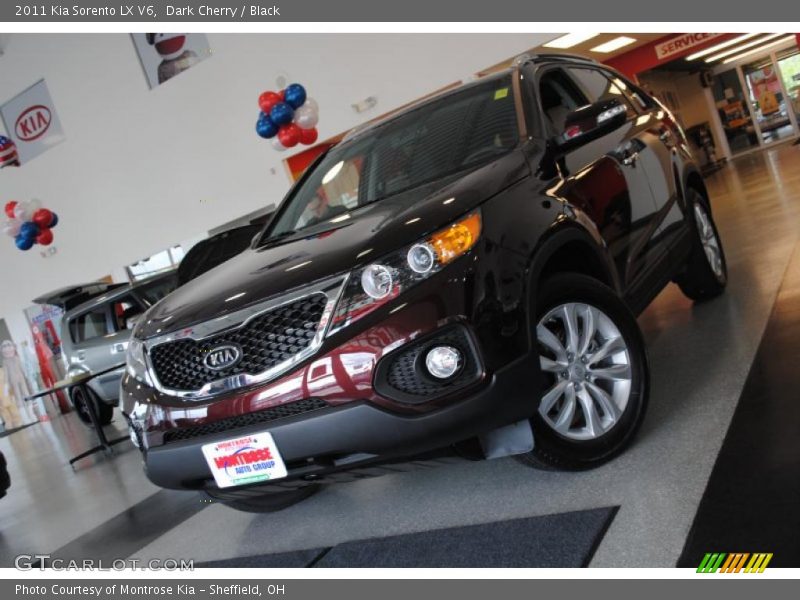 Dark Cherry / Black 2011 Kia Sorento LX V6