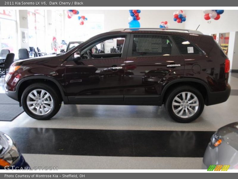 Dark Cherry / Black 2011 Kia Sorento LX V6