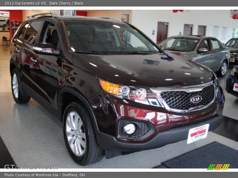 Dark Cherry / Black 2011 Kia Sorento LX V6