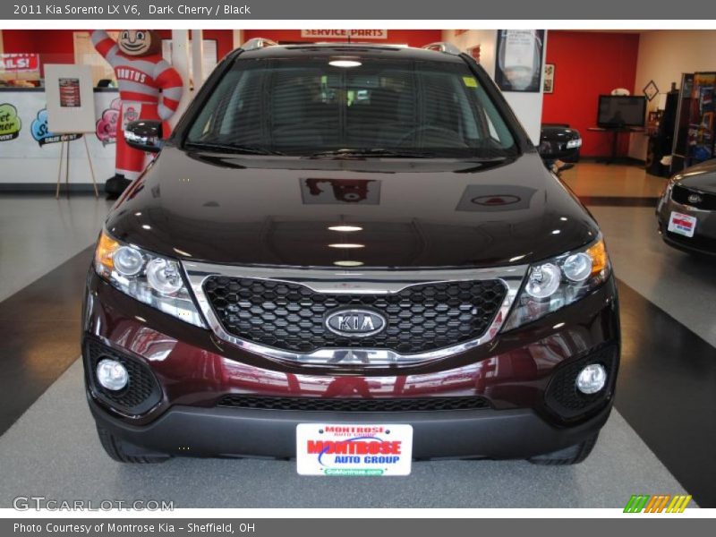 Dark Cherry / Black 2011 Kia Sorento LX V6