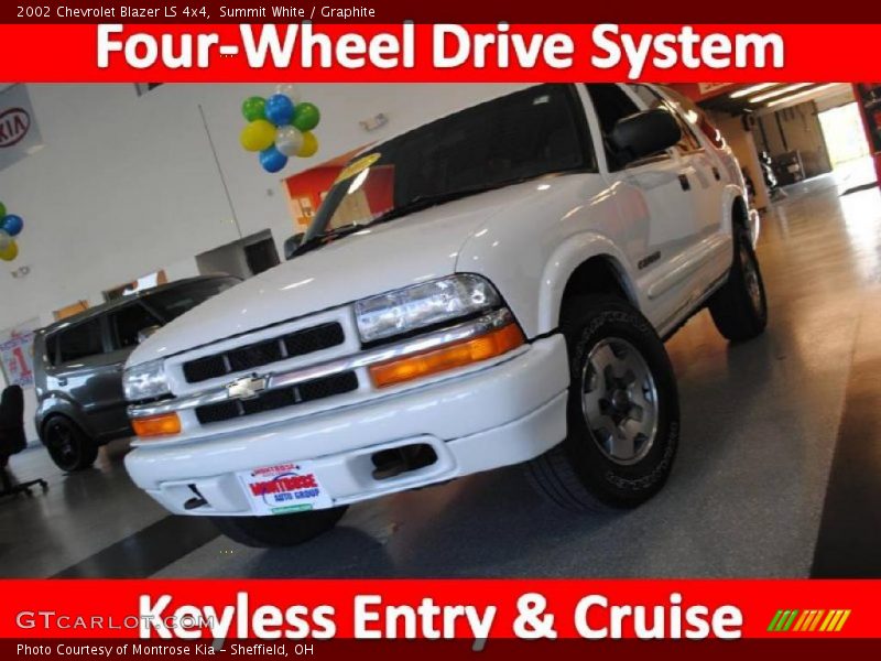 Summit White / Graphite 2002 Chevrolet Blazer LS 4x4