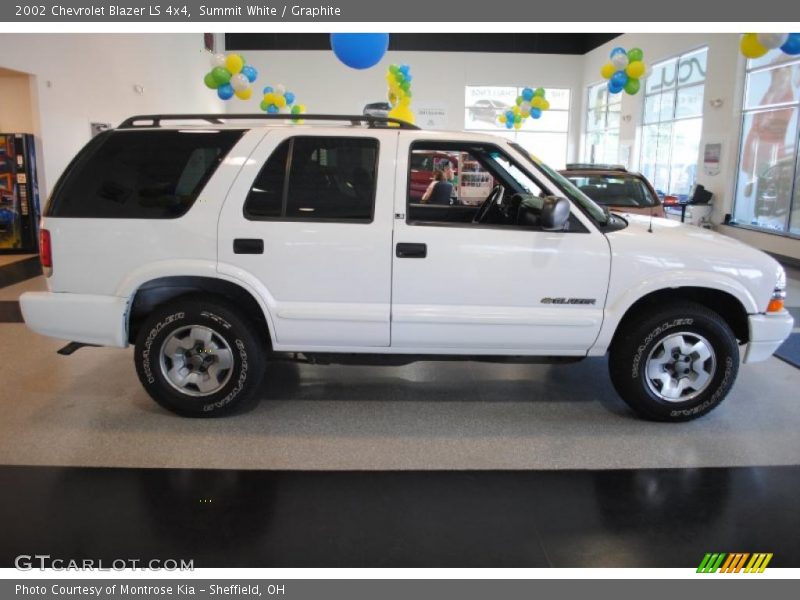 Summit White / Graphite 2002 Chevrolet Blazer LS 4x4