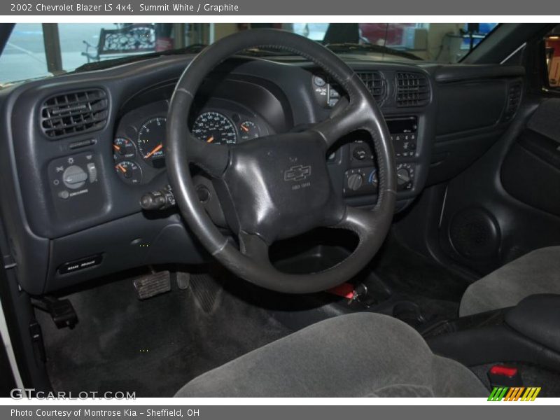 Summit White / Graphite 2002 Chevrolet Blazer LS 4x4