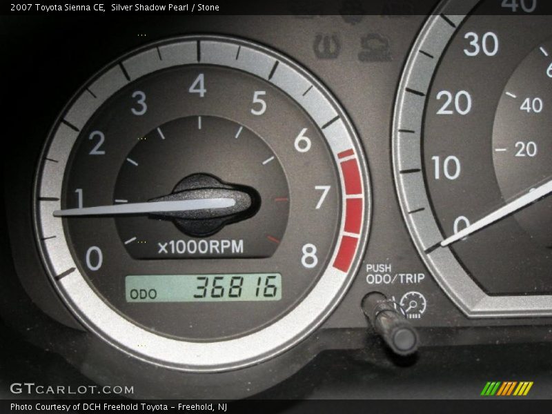 Silver Shadow Pearl / Stone 2007 Toyota Sienna CE