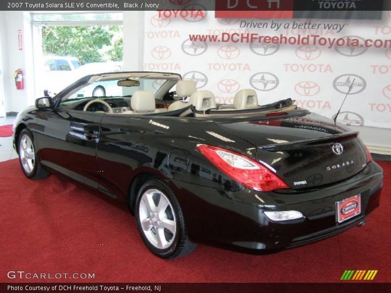 Black / Ivory 2007 Toyota Solara SLE V6 Convertible