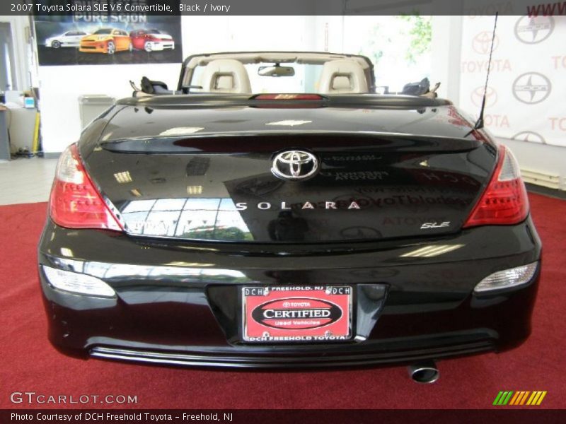 Black / Ivory 2007 Toyota Solara SLE V6 Convertible