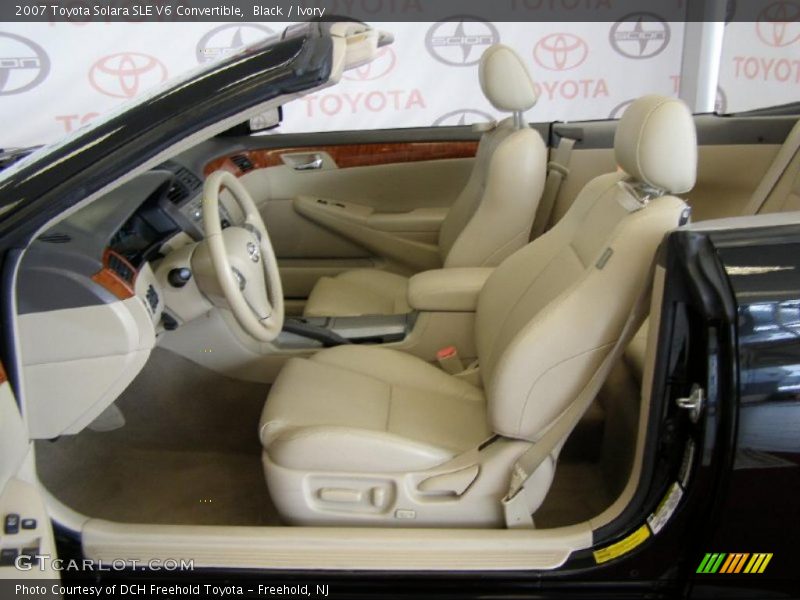 Black / Ivory 2007 Toyota Solara SLE V6 Convertible
