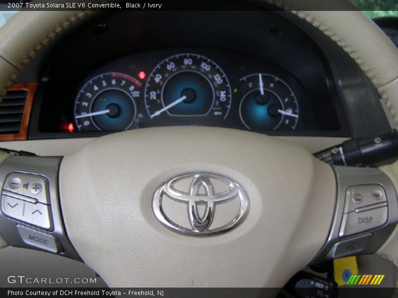 Black / Ivory 2007 Toyota Solara SLE V6 Convertible