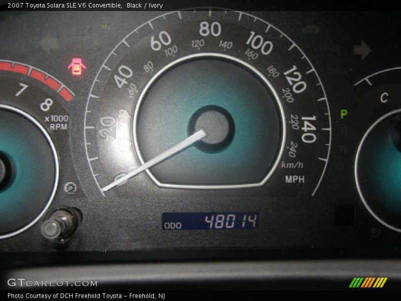Black / Ivory 2007 Toyota Solara SLE V6 Convertible