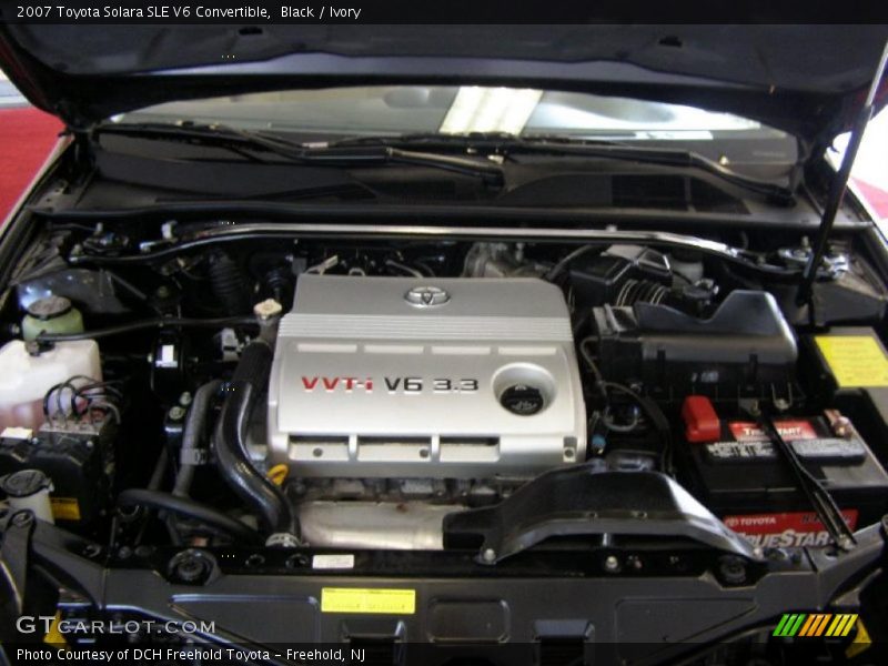 Black / Ivory 2007 Toyota Solara SLE V6 Convertible