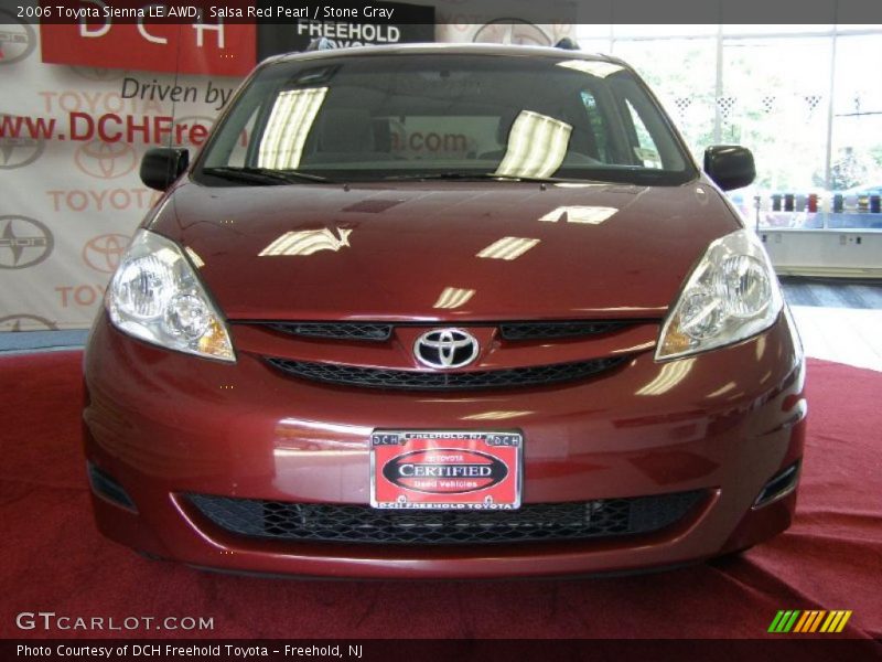 Salsa Red Pearl / Stone Gray 2006 Toyota Sienna LE AWD